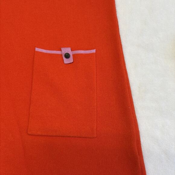 Anthropologie Maeve The Annalise Retro Mod Knit Shift Dress Mock Neck Size XS - Picture 7 of 11